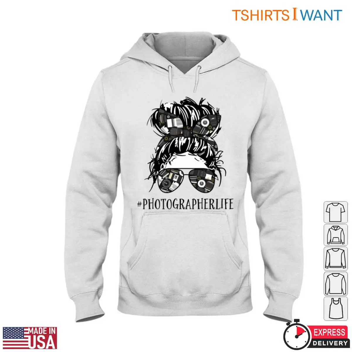 Photography Enthusiast T Shirt Messy Bun Camera 5 1.jpg
