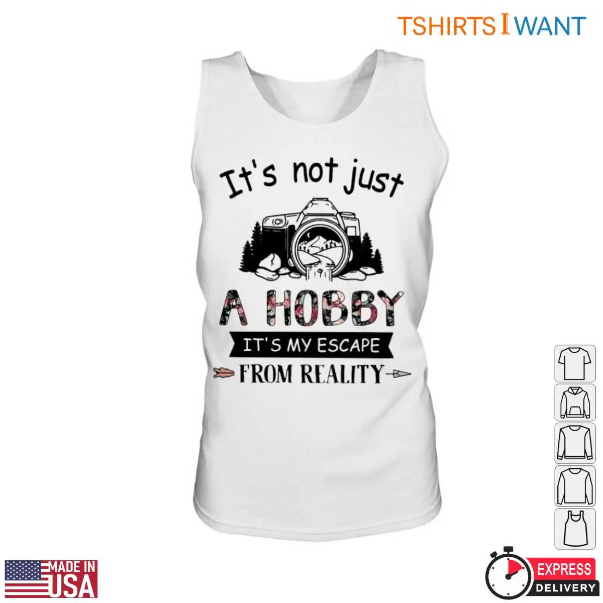 Photography Hobby Shirt - Escape From Reality Design Photography Gifts T-Shirt 13 Photography Hobby T-Shirt Detail
