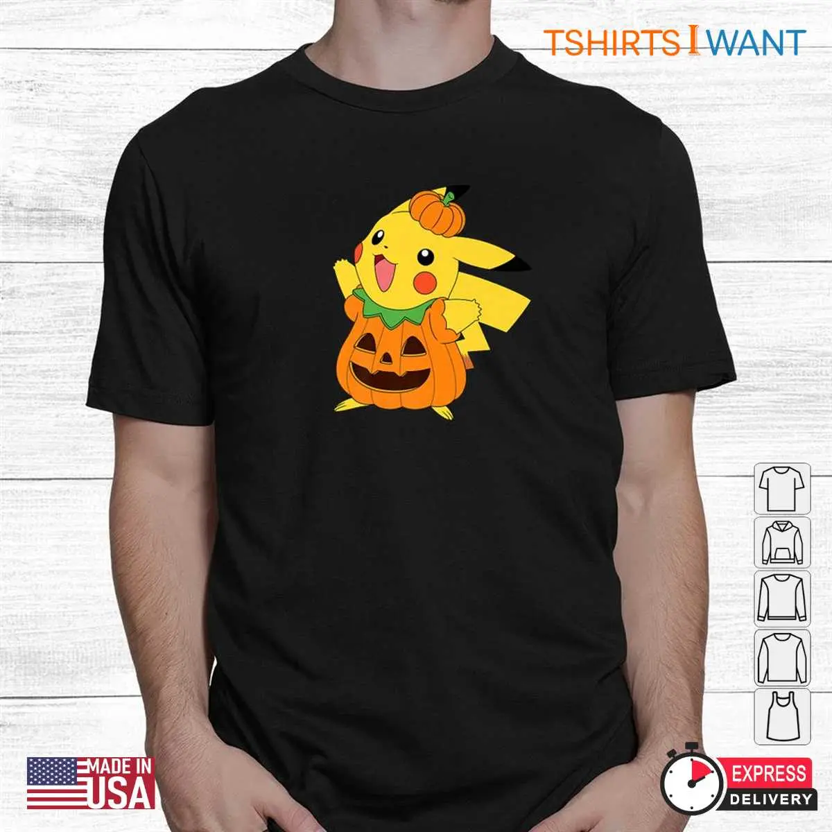 Pikachu Halloween Shirt Pokemon Costume Tee 2 1.jpg