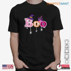 Pink Halloween Shirts: Pink Boo Spider Owl Scary Halloween Costume Tee 6 Pink Halloween Shirts Boo Spider Owl Tee 2 1.jpg