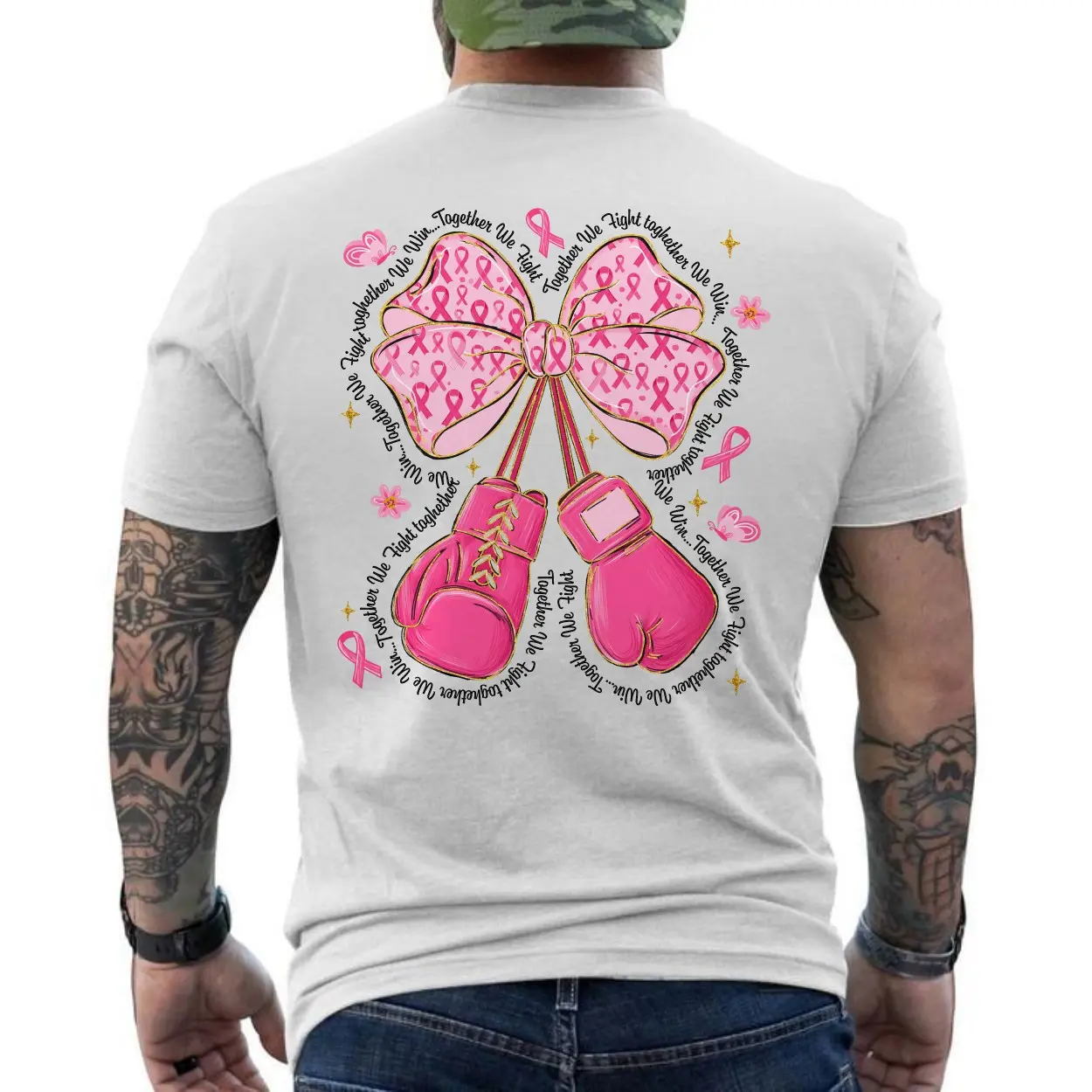 Pink Power Boxing Gloves T Shirt 6 1.jpg