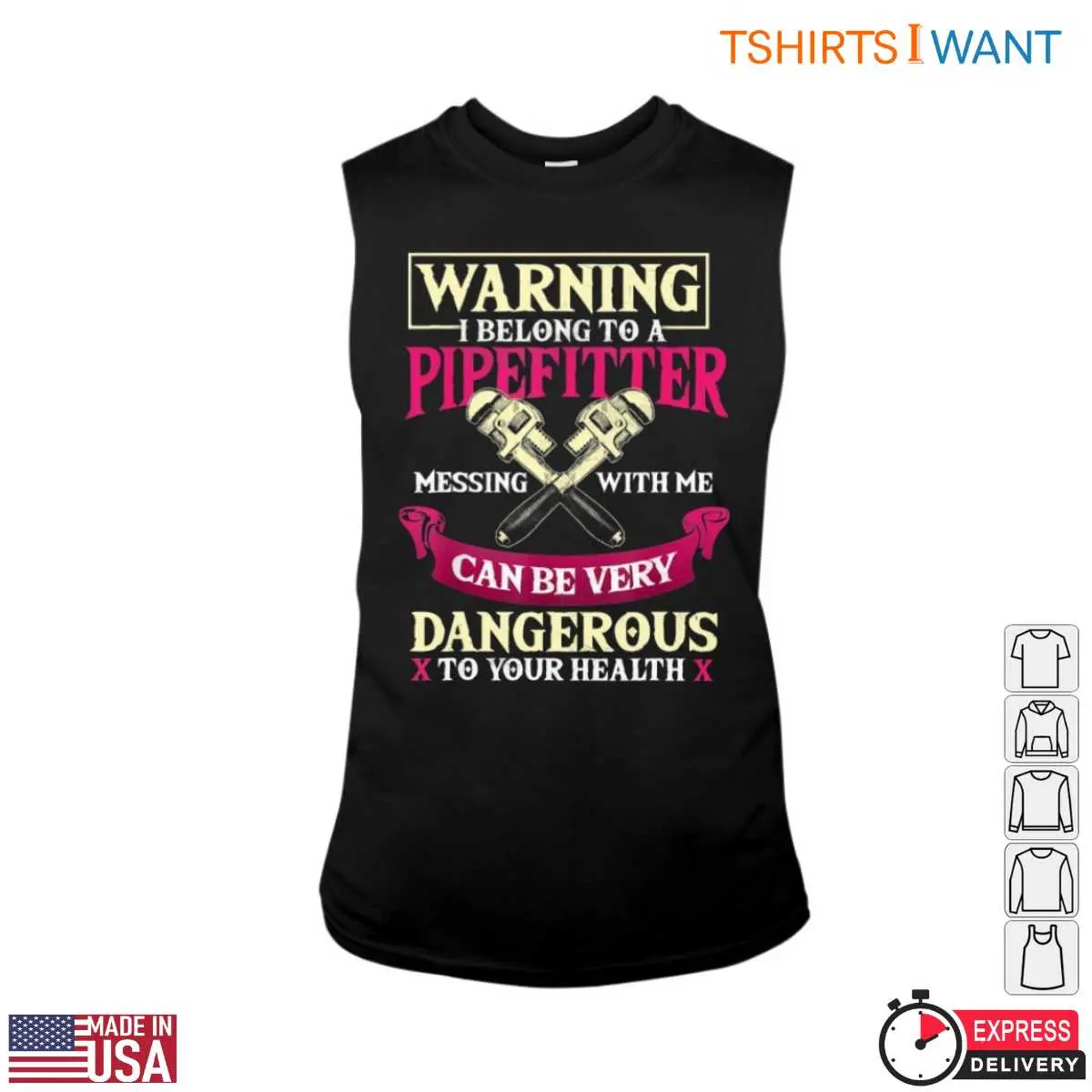 Pipefitter T Shirt Hilarious Graphic with Dangerous Message Tee 3 1.jpg