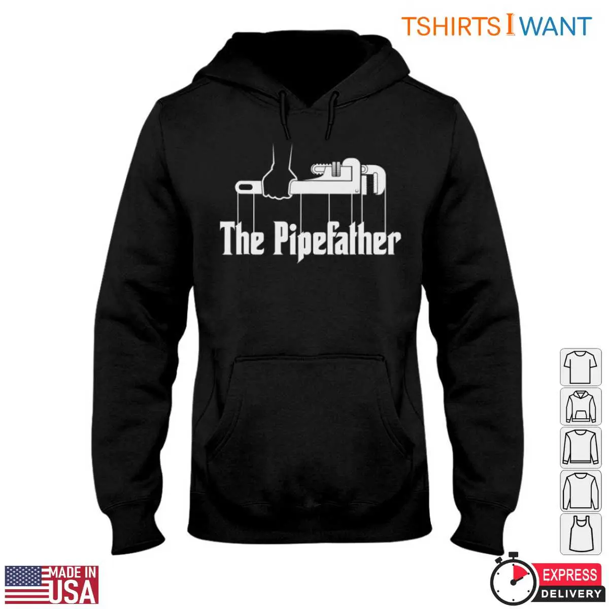 Pipefitter T-Shirt - The Pipefather with Wrench Graphic Tee 4 Pipefitter T Shirt The Pipefather with Wrench Graphic Tee 4 1.jpg