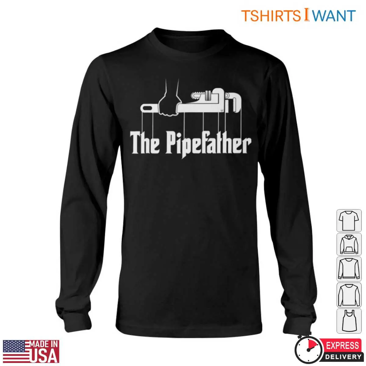 Pipefitter T-Shirt - The Pipefather with Wrench Graphic Tee 6 Pipefitter T Shirt The Pipefather with Wrench Graphic Tee 6 1.jpg