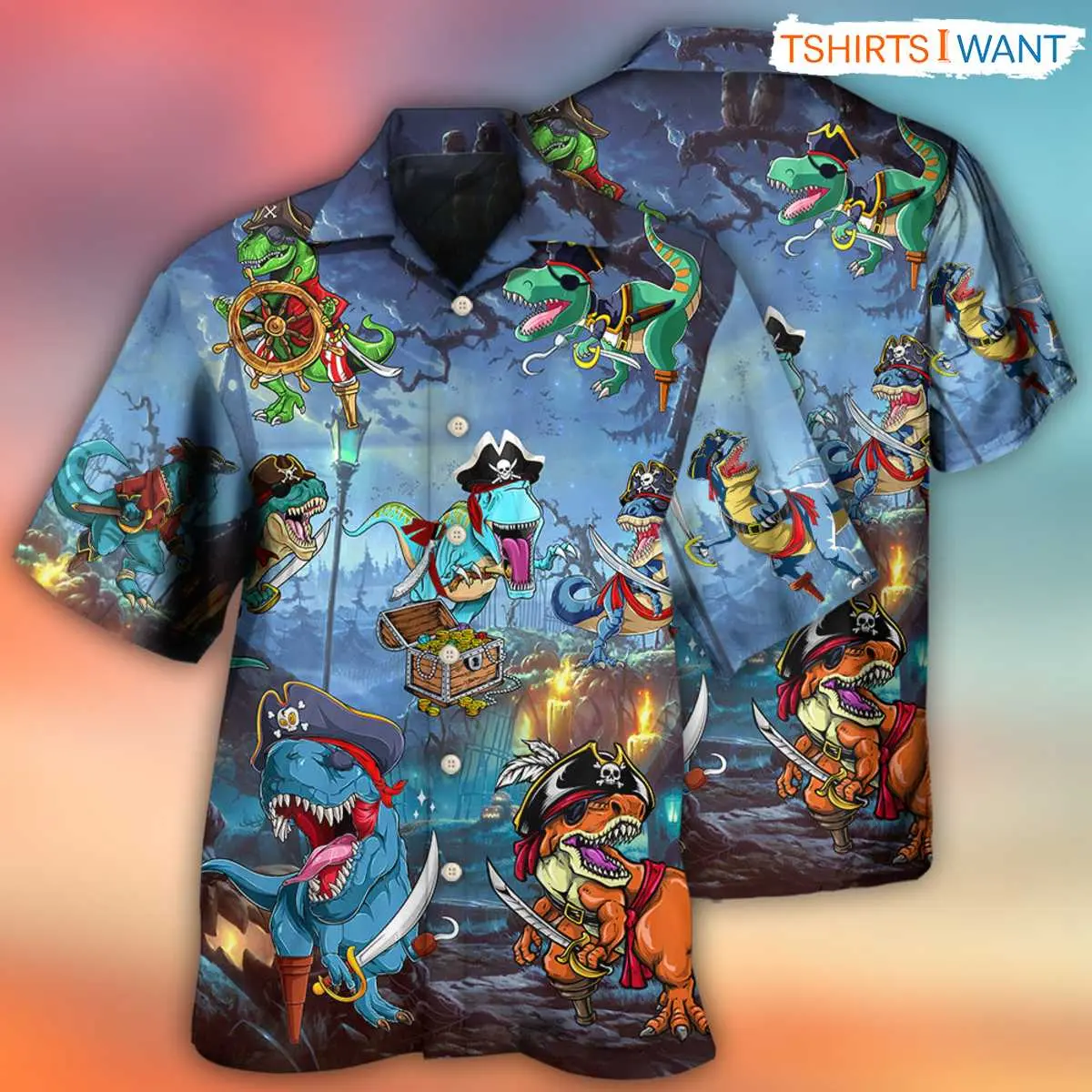 Pirate Dinosaur Hawaiian Halloween Shirt 2 1.jpg