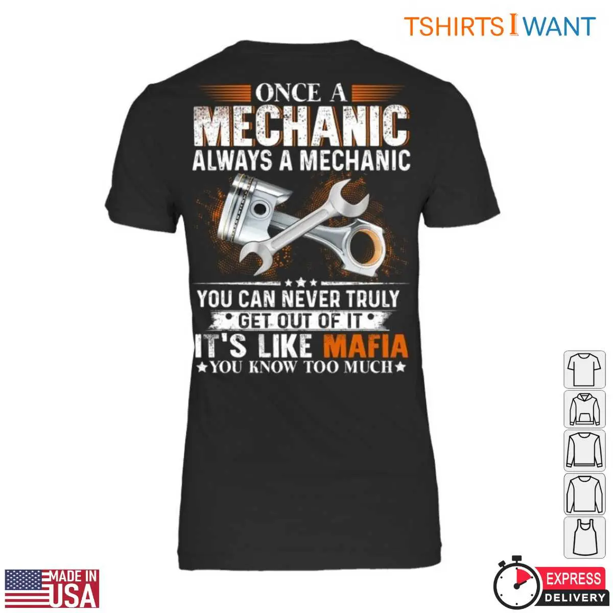 Piston And Wrench T Shirt Mechanic Mafia Humor Tee 2 1.jpg