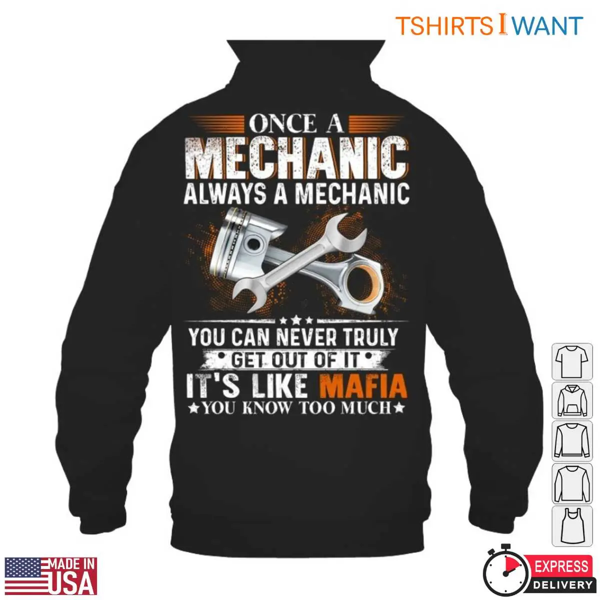 Piston And Wrench T Shirt Mechanic Mafia Humor Tee 5 1.jpg