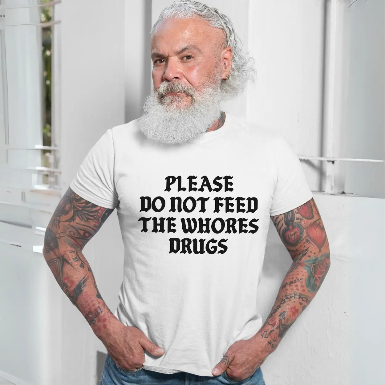Please Dont Feed the Chaos Tee E28093 Dark Humor Statement Shirt 7.jpg