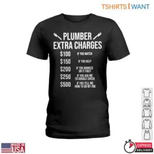 Plumber Charges T-Shirt - Plumbing Work Fee Humor Tee 7 Plumber Charges T Shirt Plumbing Work Fee Humor Tee 2 1.jpg