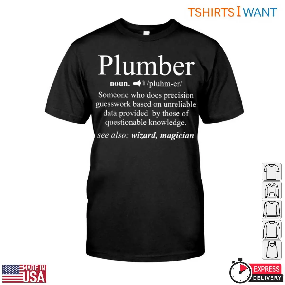 Plumber Definition T Shirt Funny Precision Guesswork Humor Tee 1 1.jpg