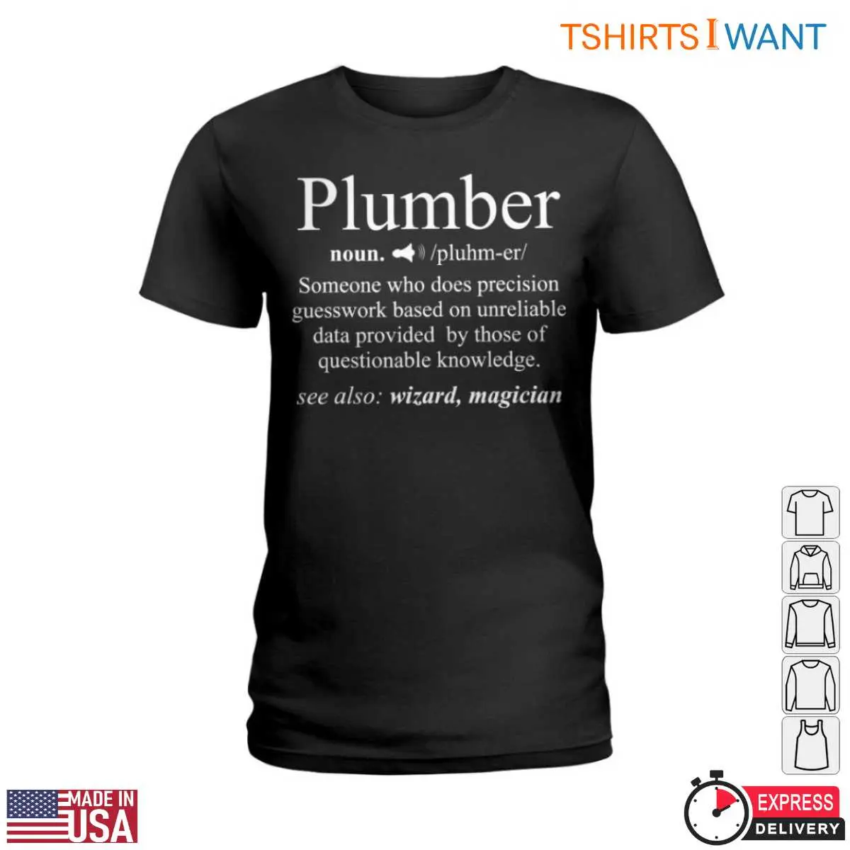 Plumber Definition T Shirt Funny Precision Guesswork Humor Tee 2 1.jpg