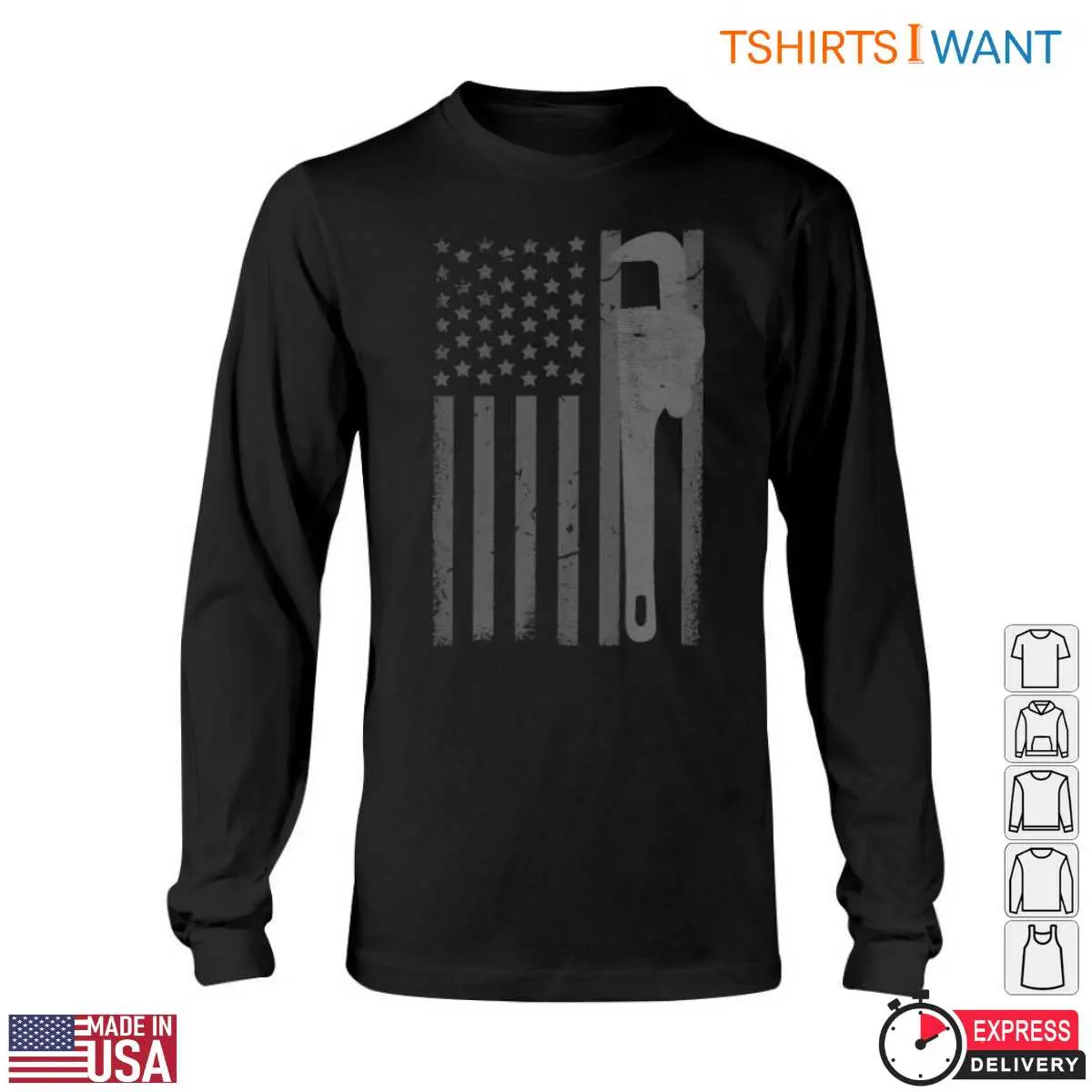 Plumber Flag T-Shirt - American Flag with Wrench Graphic Design 6 Plumber Flag T Shirt American Flag with Wrench Graphic Design 6 1.jpg