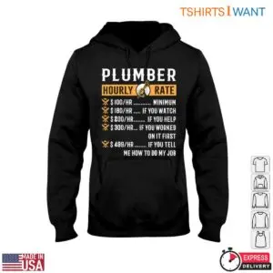 Plumber Hourly Rate T-Shirt - Hilarious Plumber Graphic Shirt with Pricing Breakdown Tee 9 Plumber Hourly Rate T Shirt Hilarious Plumber Graphic Shirt with Pricing Breakdown Tee 4 1.jpg