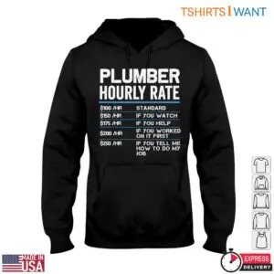 Plumber Hourly Rate T-Shirt - Standard and Extra Charges Plumbing Tee 9 Plumber Hourly Rate T Shirt Standard and Extra Charges Plumbing Tee 4 1.jpg
