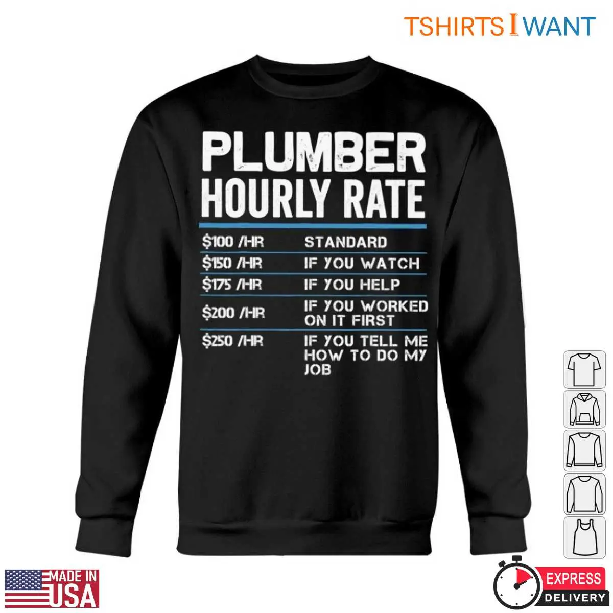 Plumber Hourly Rate T-Shirt - Standard and Extra Charges Plumbing Tee 5 Plumber Hourly Rate T Shirt Standard and Extra Charges Plumbing Tee 5 1.jpg