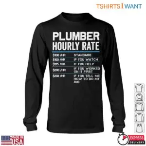 Plumber Hourly Rate T-Shirt - Standard and Extra Charges Plumbing Tee 11 Plumber Hourly Rate T Shirt Standard and Extra Charges Plumbing Tee 6 1.jpg