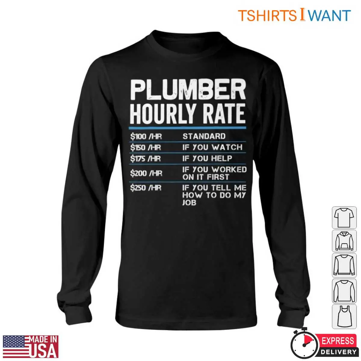 Plumber Hourly Rate T-Shirt - Standard and Extra Charges Plumbing Tee 6 Plumber Hourly Rate T Shirt Standard and Extra Charges Plumbing Tee 6 1.jpg