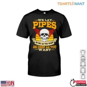 Plumber Skull T Shirt We Lay Pipes Graphic Tee 1 1.jpg