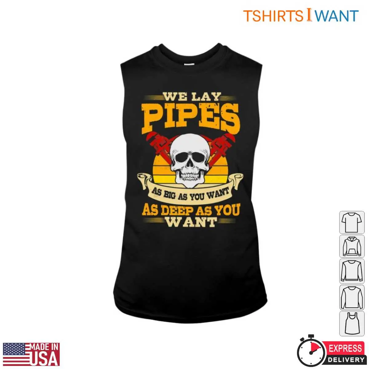 Plumber Skull T-Shirt - We Lay Pipes Graphic Tee 3 Plumber Skull T Shirt We Lay Pipes Graphic Tee 3 1.jpg