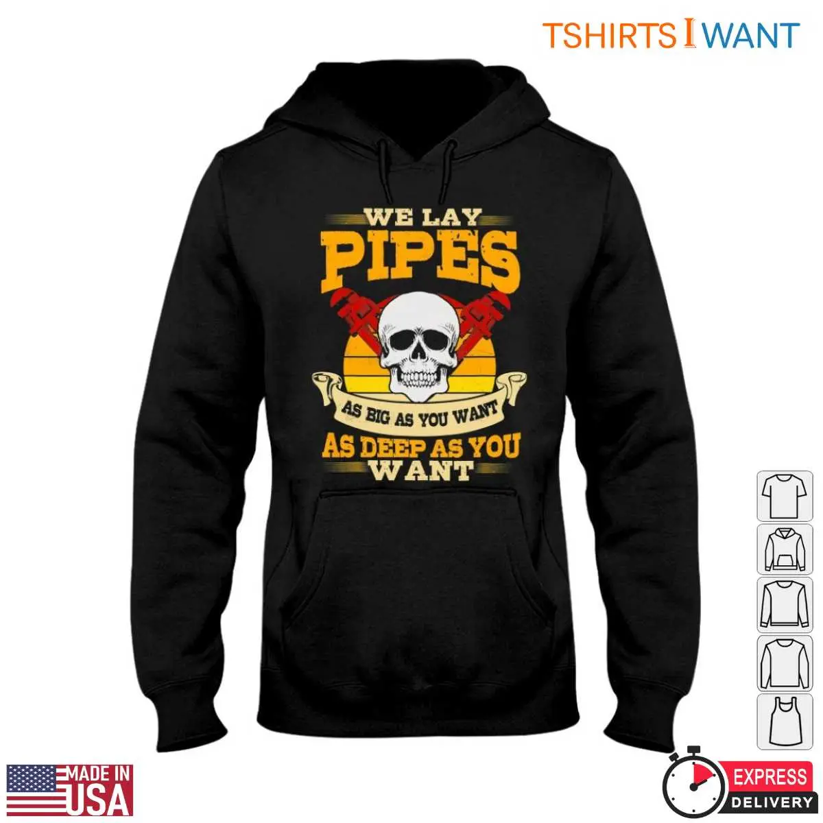 Plumber Skull T-Shirt - We Lay Pipes Graphic Tee 4 Plumber Skull T Shirt We Lay Pipes Graphic Tee 4 1.jpg