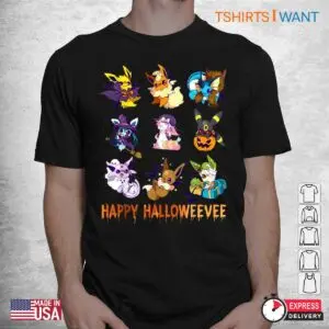 Pokemon Halloween Shirt: Funny Gift Holiday Vintage Pikachu Halloween Costume 5 Pokemon Halloween Shirt Vintage Pikachu Costume 2 1.jpg
