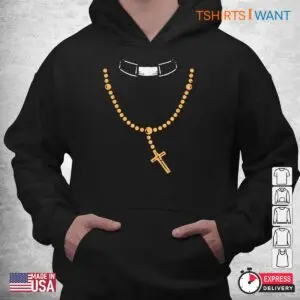 Priest Halloween Costume Funny: Rosary Costume Religious Halloween Shirt 7 Priest Halloween Costume Funny Rosary Humor Tee 4 1.jpg