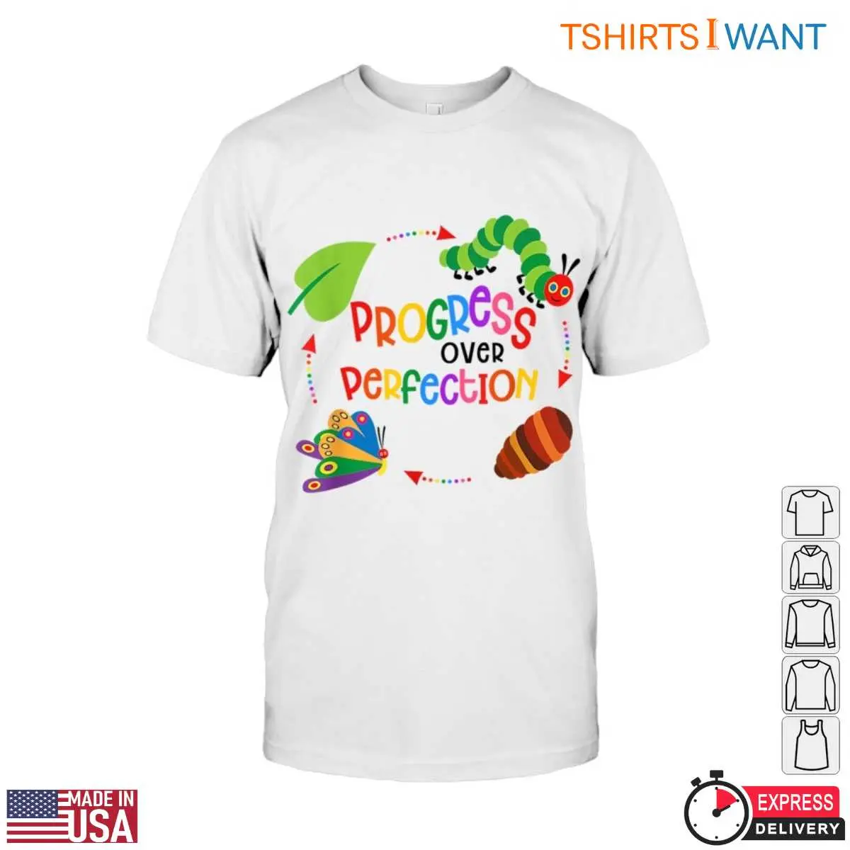 Progress Over Perfection T Shirt Motivational Teacher Apparel 1 1.jpg