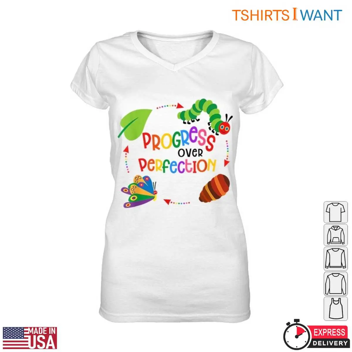Progress Over Perfection T Shirt Motivational Teacher Apparel 2 1.jpg