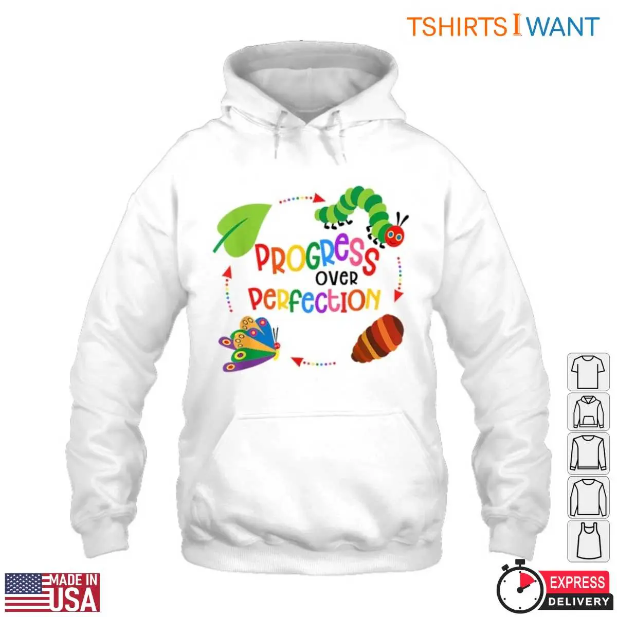 Progress Over Perfection T-Shirt - Motivational Teacher Apparel 13 Progress Over Perfection T-Shirt Detail