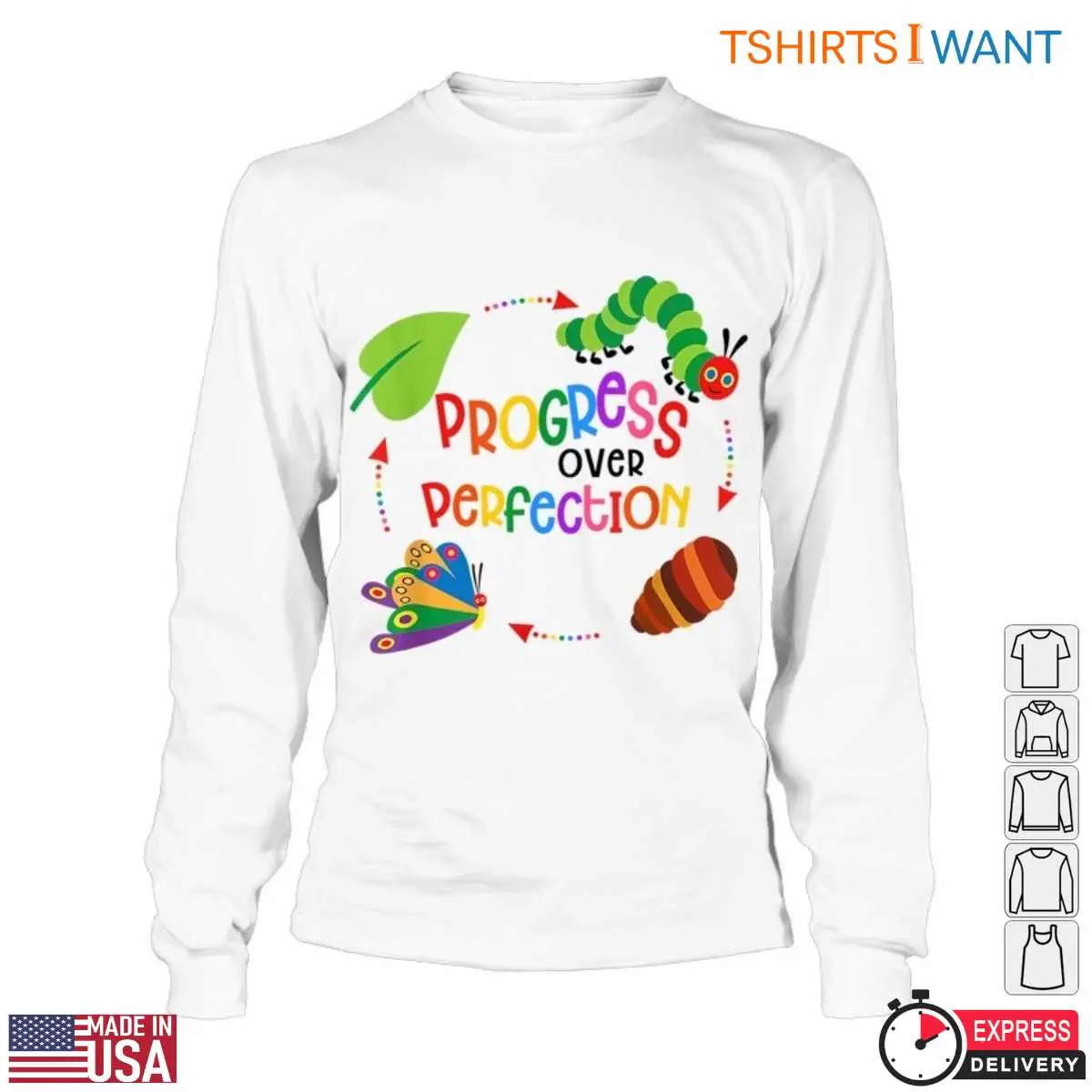 Progress Over Perfection T Shirt Motivational Teacher Apparel 5 1.jpg