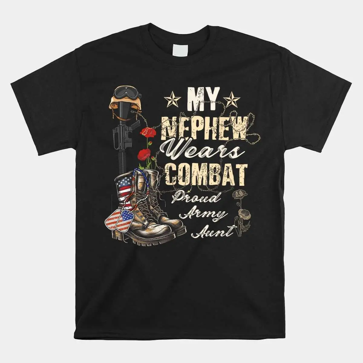 Proud Army Aunt Combat Boots Nephew T Shirt 1 1.jpg