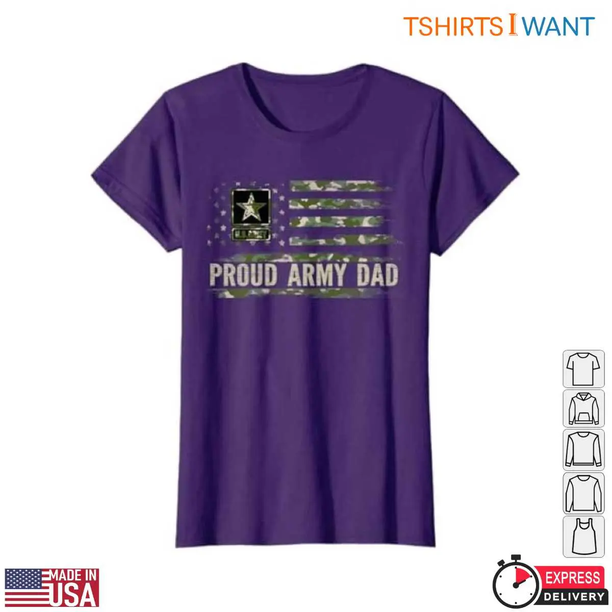 Proud Army Dad T Shirt Vintage USA Army Flag Tee 7 1.jpg