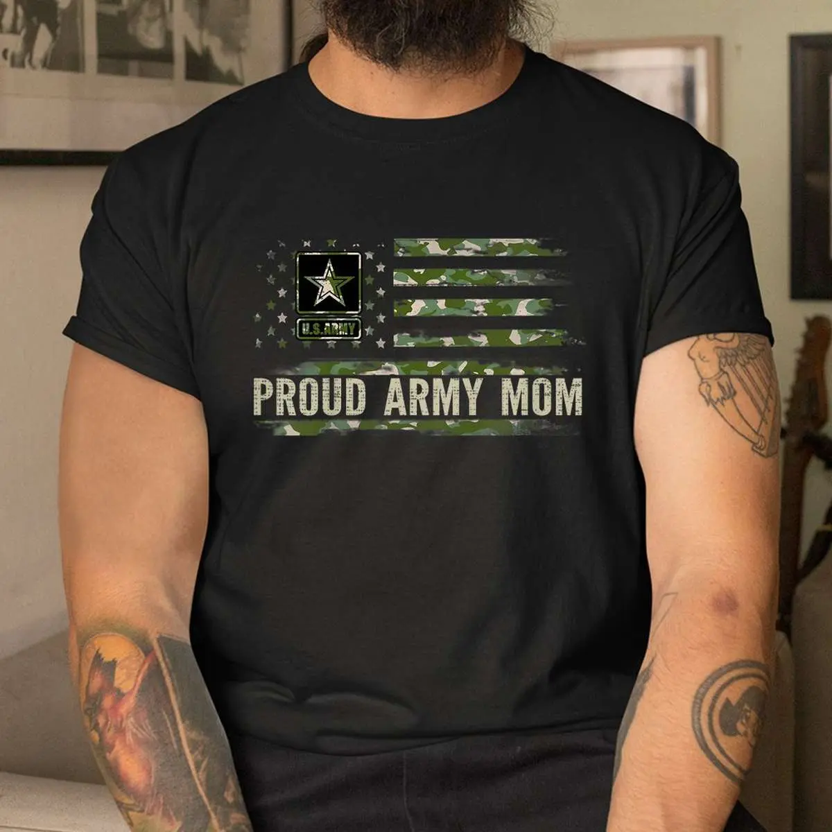 Proud Army Mom Flag Veteran Shirt 11 Proud Army Mom Flag Veteran Shirt Design