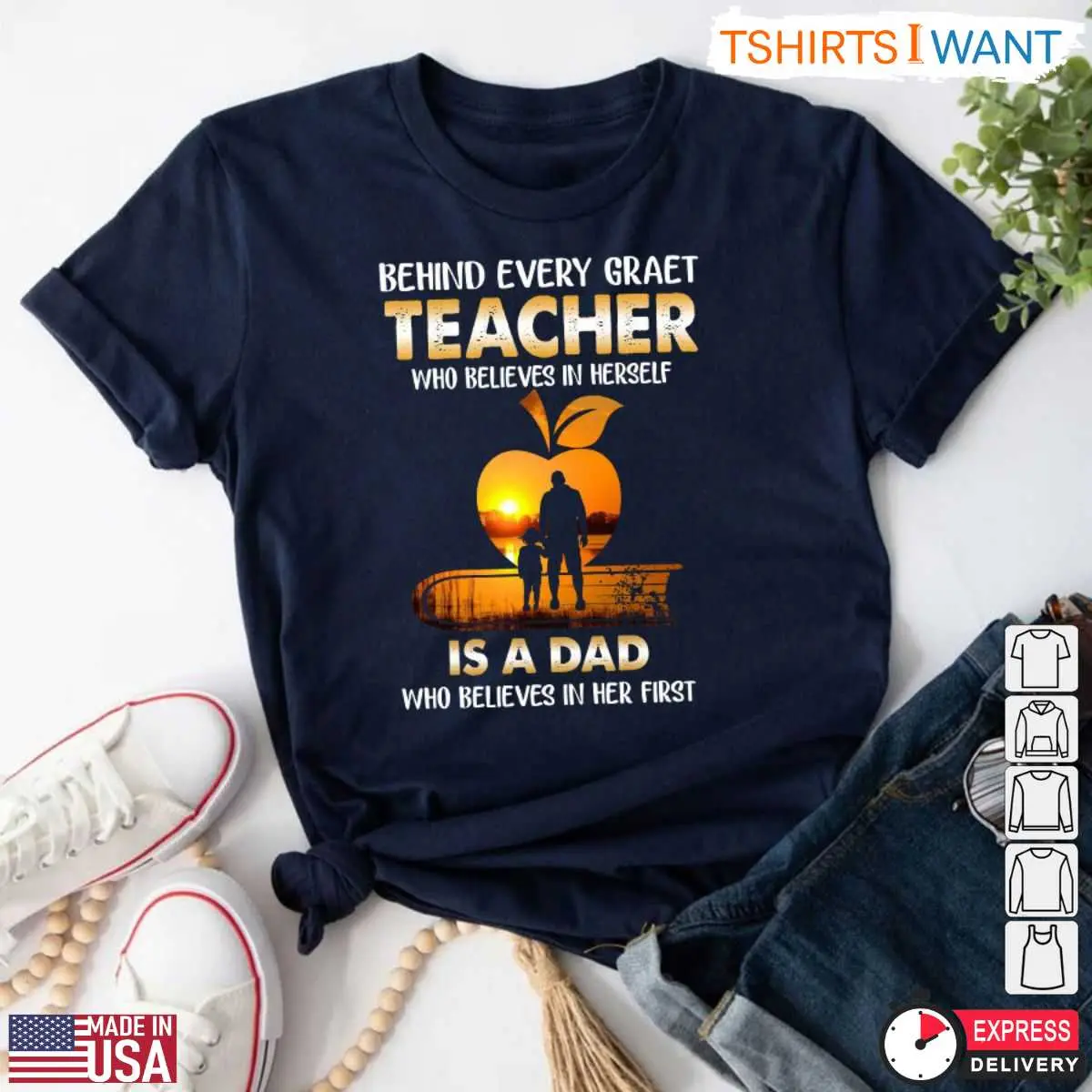 Proud Dad of an Amazing Teacher T Shirt 4 1.jpg