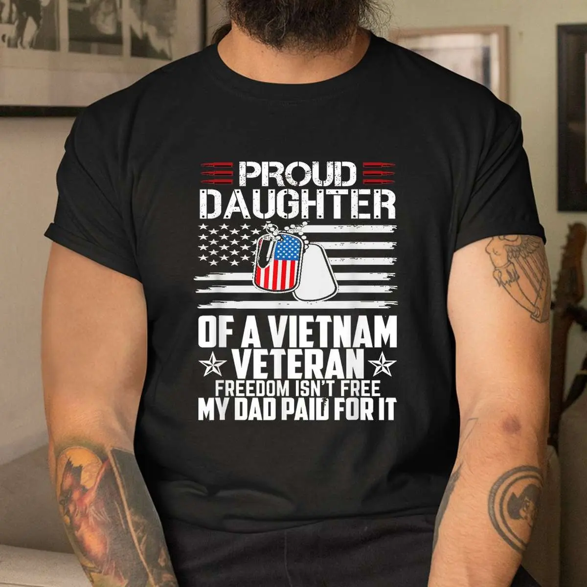 Proud Daughter Vietnam Veteran Freedom T-Shirt 11 Proud Daughter Vietnam Veteran Freedom T Shirt 4