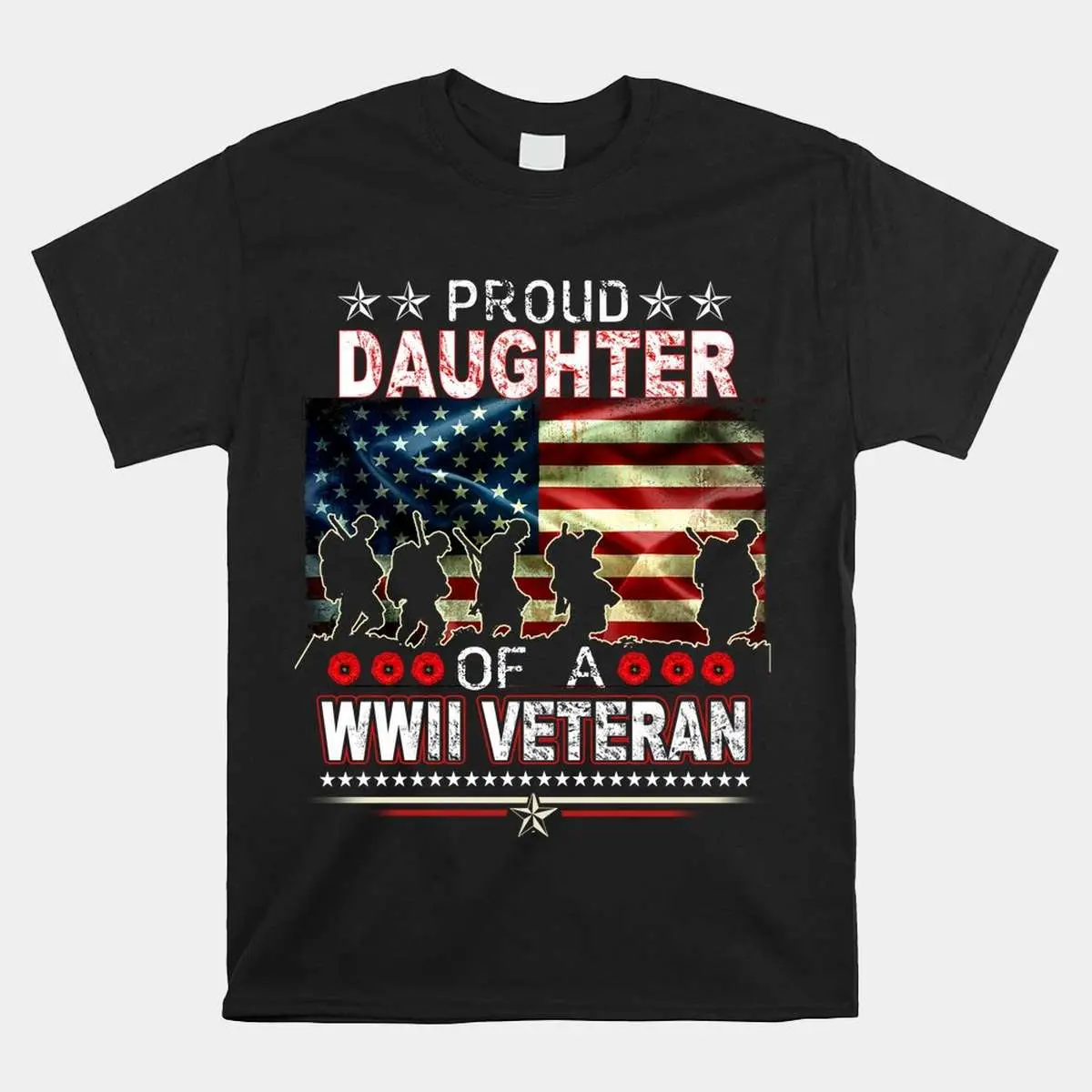 Proud Daughter WWII Veteran T Shirt 1 1.jpg
