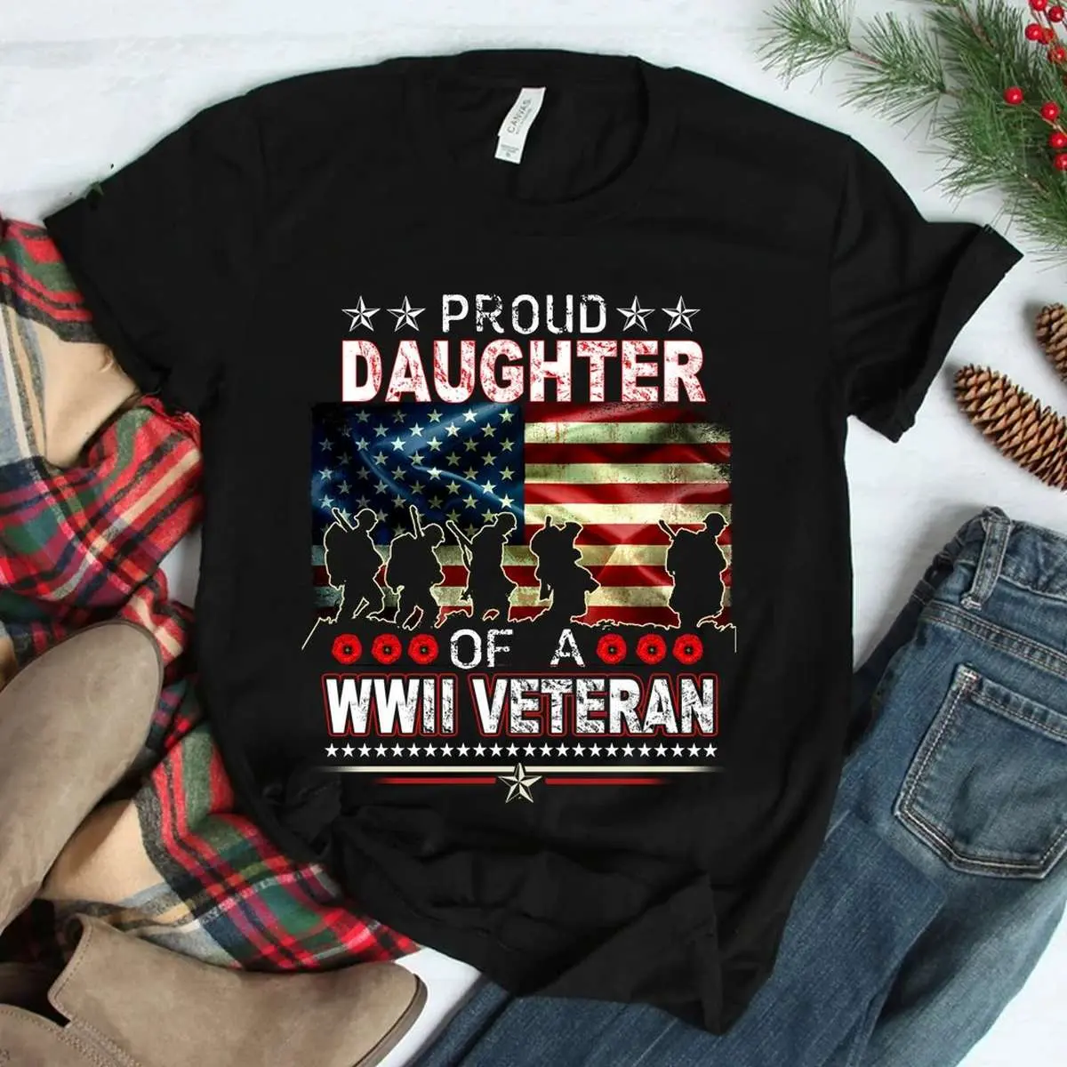 Proud Daughter WWII Veteran T Shirt 3 1.jpg