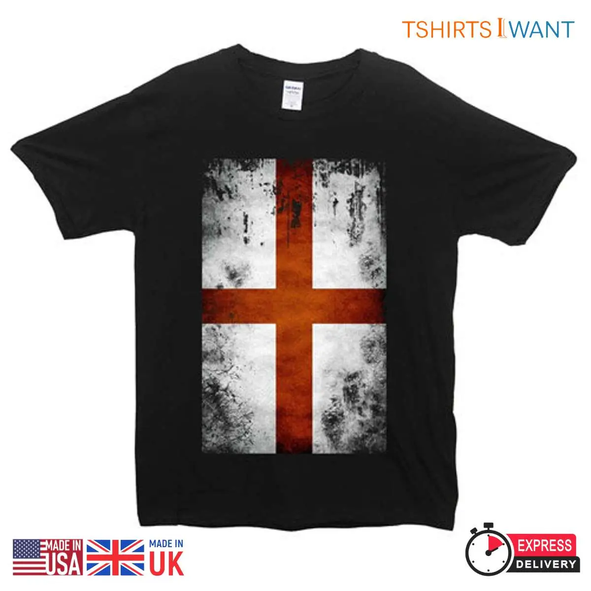 Proud England Flag Printed T-Shirt Save the Date for the Euro Champion Winner 8 Proud England Flag Euro Champion T-Shirt
