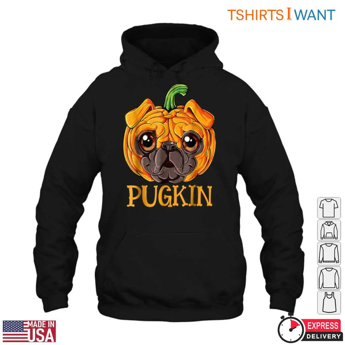 Pug Halloween Pumpkin Pugkin T Shirt 3 1.jpg