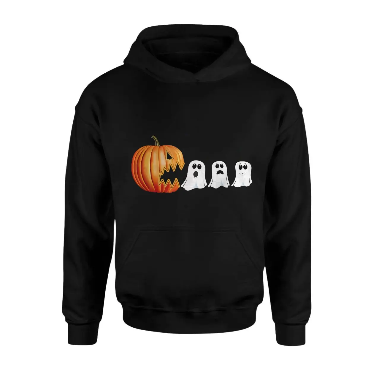 Pumpkin Eating Ghosts Funny Halloween T Shirt 2 1.jpg