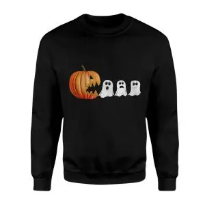 Pumpkin Eating Ghosts Funny Halloween T-Shirt 9 Pumpkin Eating Ghosts Funny Halloween T Shirt 3 1.jpg