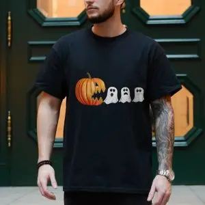 Pumpkin Eating Ghosts Funny Halloween T-Shirt 10 Pumpkin Eating Ghosts Funny Halloween T Shirt 4 1.jpg