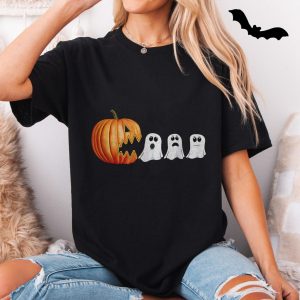 Pumpkin Eating Ghosts Funny Halloween T Shirt 5 1.jpg