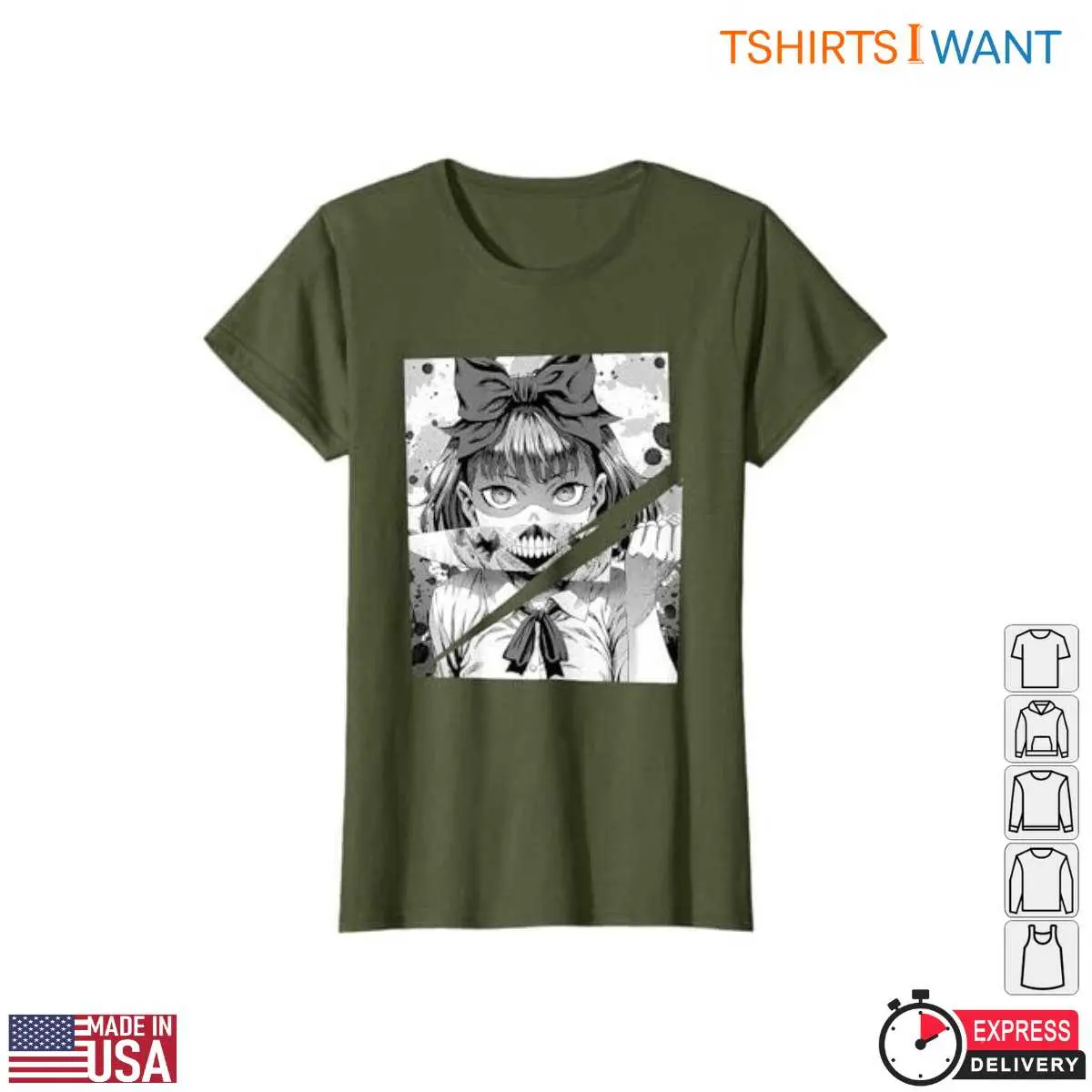 Pumpkin Knight Manga Creepy Girl T Shirt 4 1.jpg