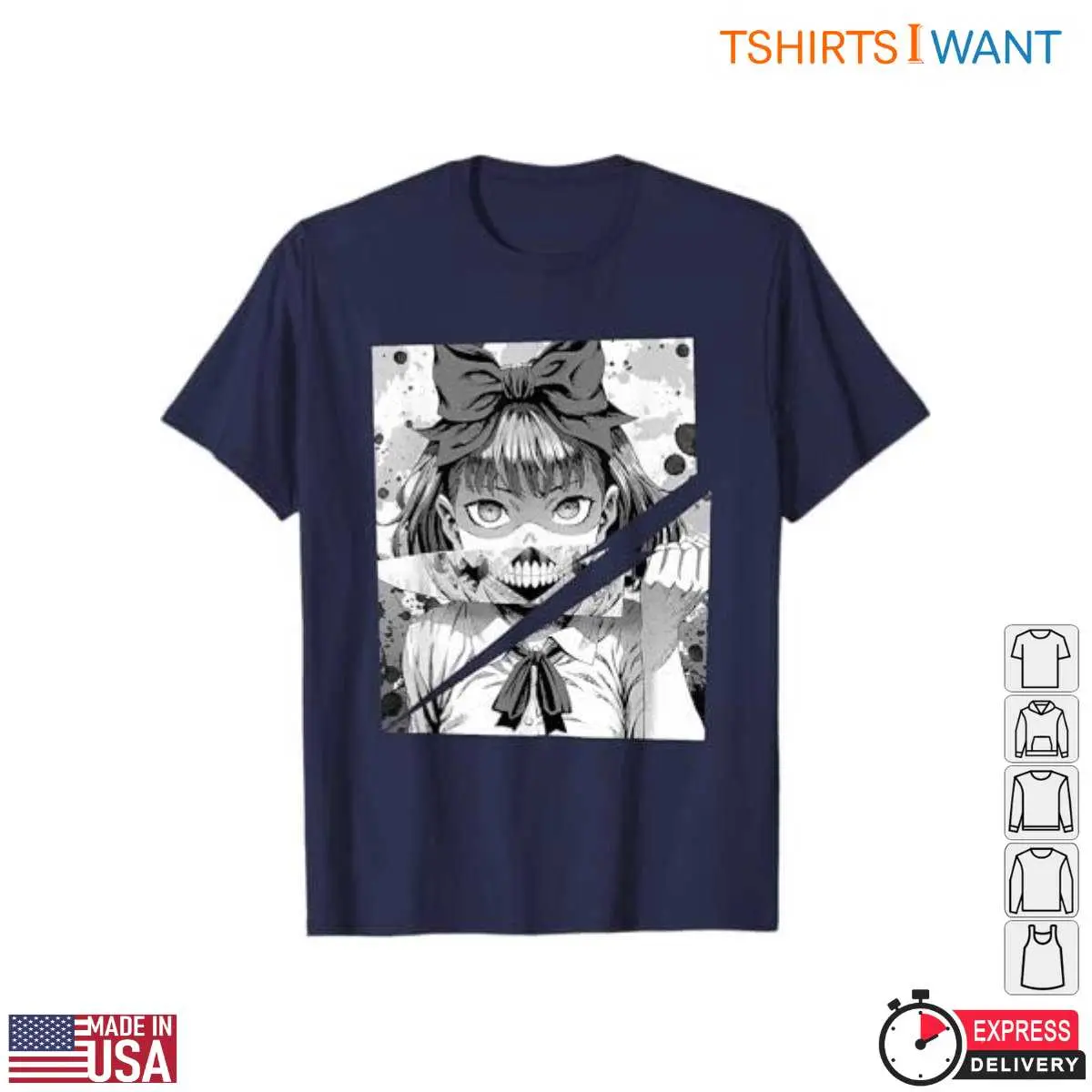 Pumpkin Knight Manga Creepy Girl T Shirt 8 1.jpg