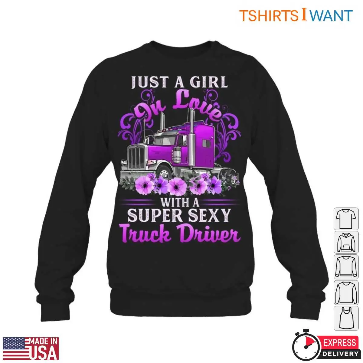 Purple Truck T-Shirt - Just a Girl in Love with a Super Sexy Truck Driver Graphic Tee 6 Purple Truck T Shirt Lady Trucker Love Design 6 1.jpg