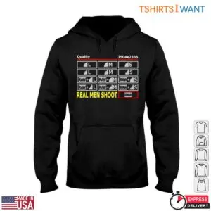 RAW Photography T-Shirt - Real Men Shoot RAW Funny Camera Design 9 Raw Photography T Shirt Real Men Shoot RAW 4 1.jpg
