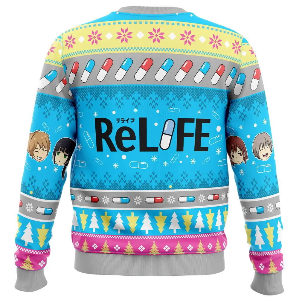ReLIFE Manga: Being Rivals Ugly Christmas Sweater 4 ReLIFE Manga: Being Rivals Ugly Christmas Sweater Front View