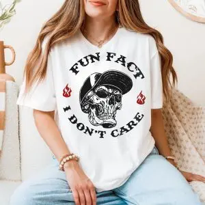 Rebel Skull - Fun Fact I Don’t Care T-Shirt 11 Rebel Skull Fun Fact I Dont Care T Shirt 5 1.jpg
