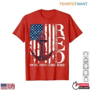 Red Friday Military T-Shirt - Memorial Day Veterans Family 4th Of July with Patriotic American Flag & Anchor Design 5 Red Friday Military Memorial Day Patriotic Flag Design 2 1.jpg